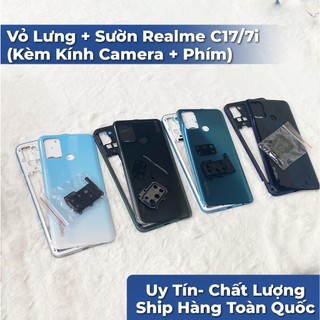 Vỏ Lưng + Sườn Realme C17/7i (Kèm kính Camera + Phím)
