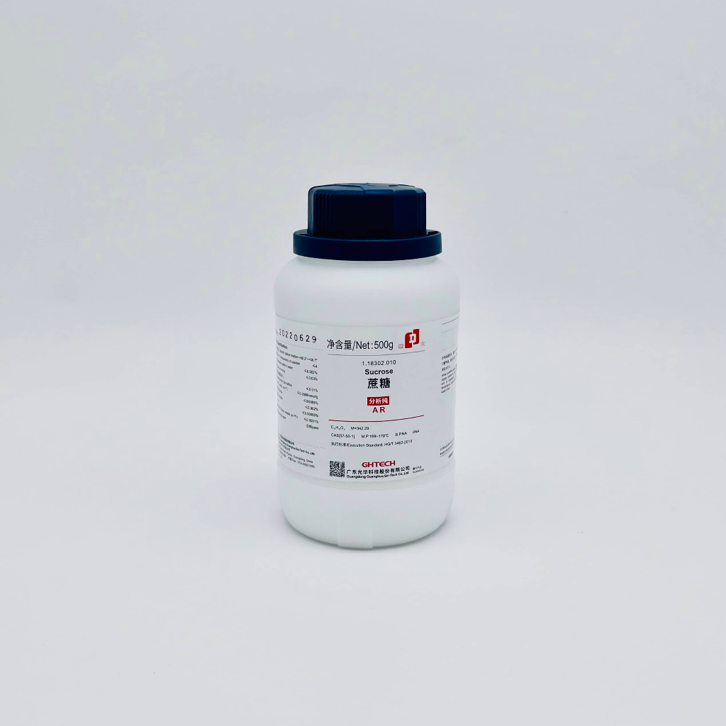 Hóa chất Sucrose (AR, Chai 500G, GHTECH, Cas 57-50-1)