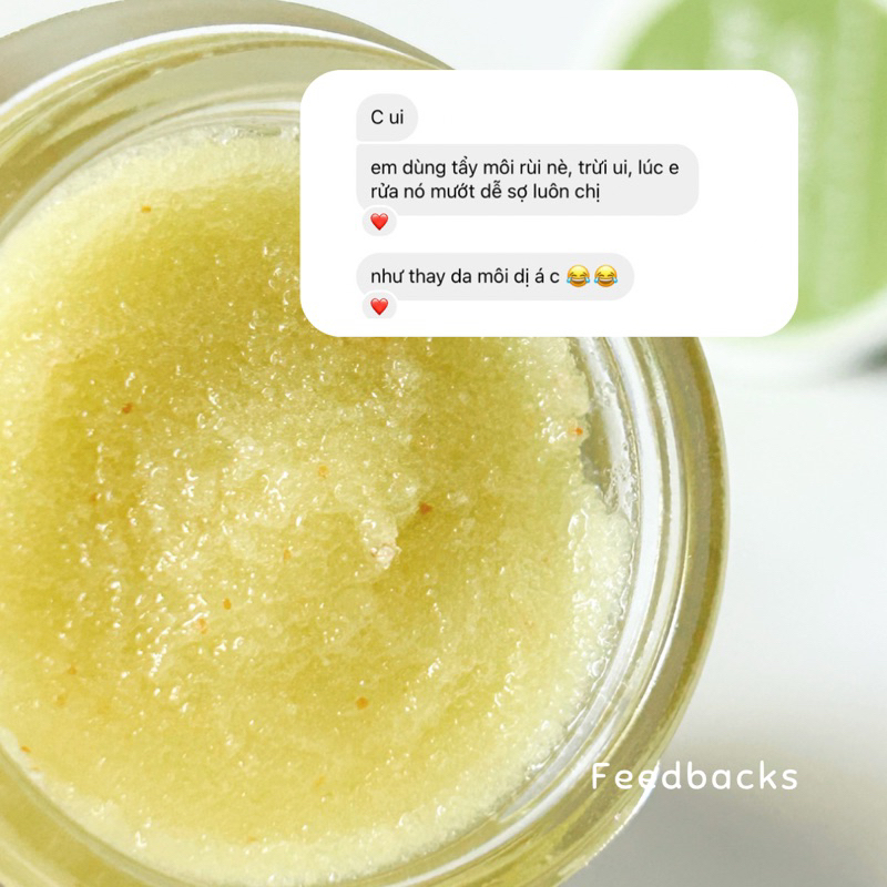 TẨY TẾ BÀO CHẾT MÔI BƠ ĐƯỜNG XAY🥑BUTTER MINT LIPSCRUB🥑 |FREESHIP|