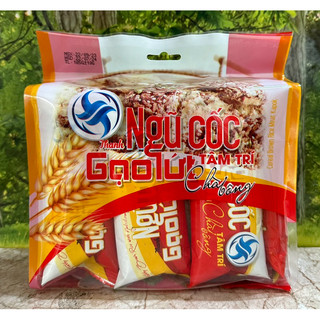 Thanh ngũ cốc gạo lứt chà bông túi 10 bánh