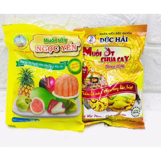 Muối sấy chấm hoa quả ngọc yến 100g / muối ớt chua cay đức hải 100g