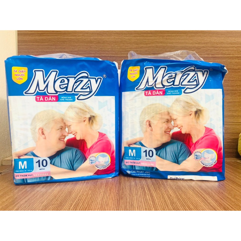 Tã Dán Người Lớn Merzy Siêu Thấm Hút M10,M/L10,XL10