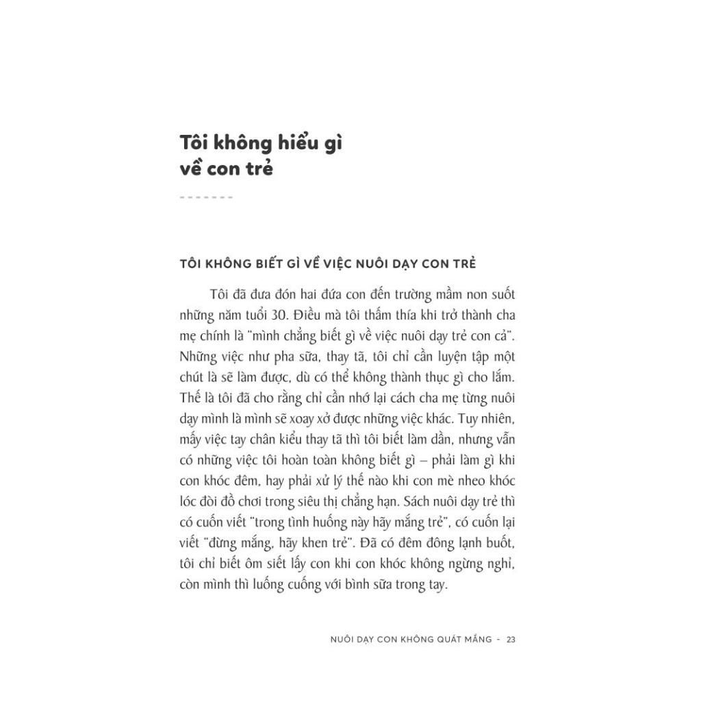 Sách - Nuôi dạy con không quát mắng