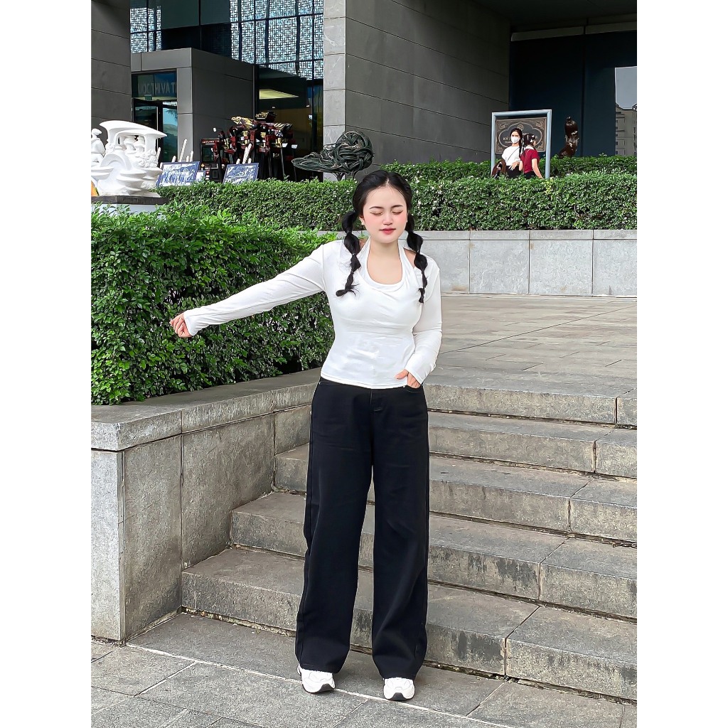 Quần jean BIGSIZE túi trước 2 màu M33017 55-95KG