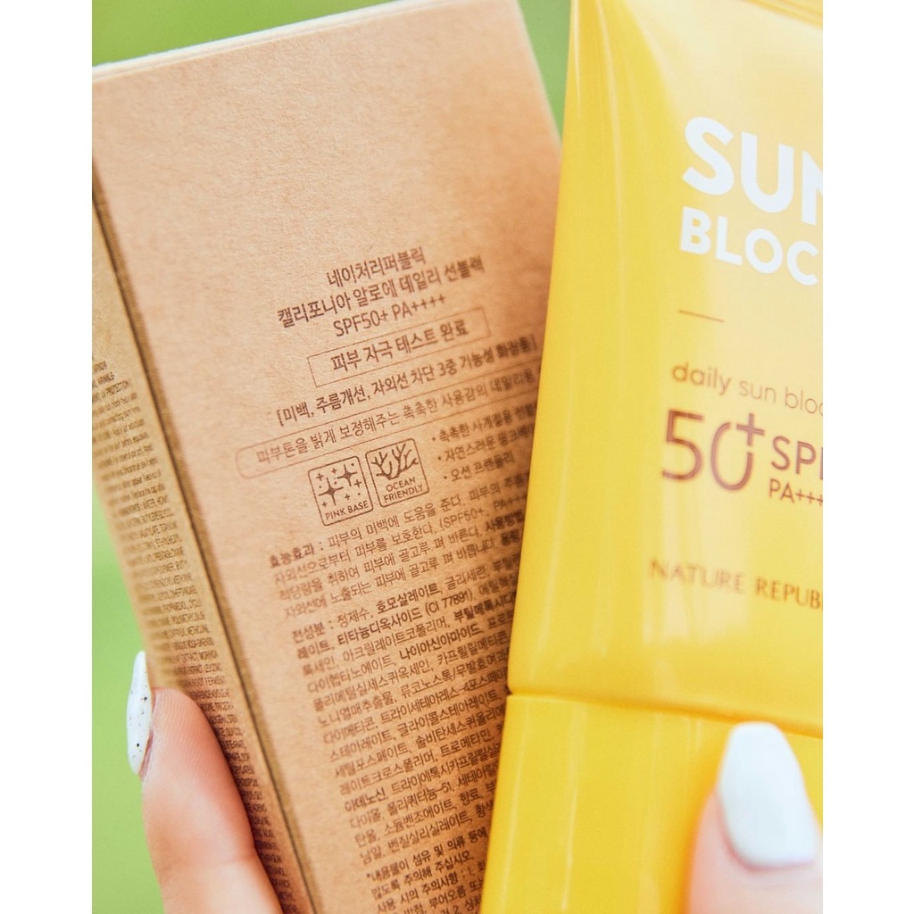 Kem Chống Nắng Nature Republic California Aloe Daily Sun Block SPF50+PA++++
