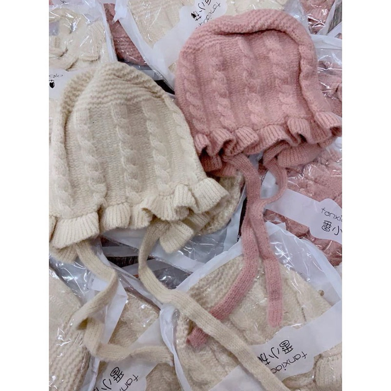 Mũ len bèo xinh cho bé