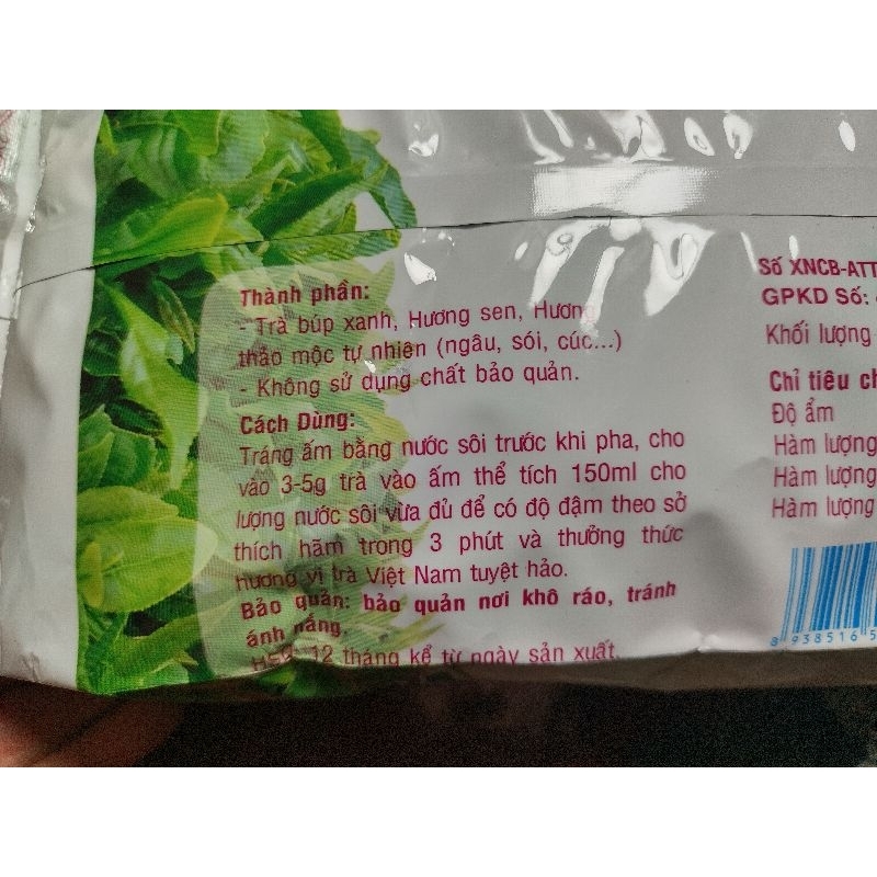 Trà dứa con voi xanh 240gr - Trà Lài 170gr - Trà Sen 300gr
