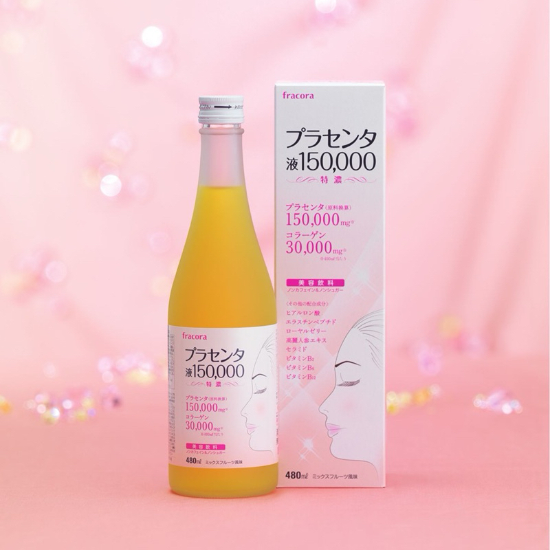 Nước Uống Collagen Fracora Placenta 480ml | Nước Nhau Thai Heo Fracora Placenta Collagen Giảm Nhăn, 