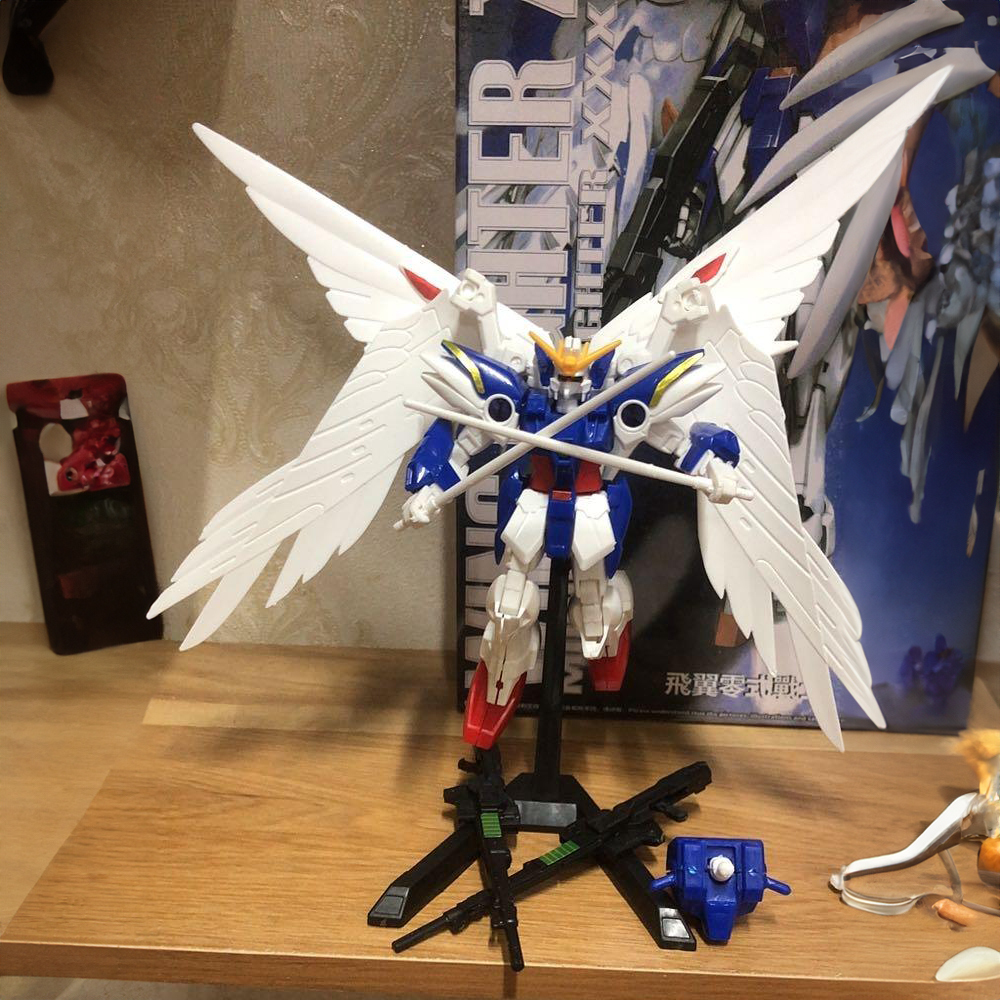 - Mô hình MG Gundam Thiên thần sức mạnh HG1/144 Mã 6601 cao 18cm - nặng 150 gram - Figure Gundam - Có hộp màu