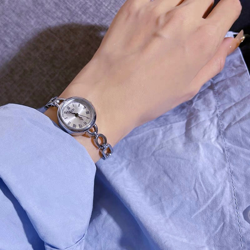 Đồng Hồ Nữ Gedi Mặt Tròn Số La Mã Dây Xích Thép Không Gỉ ND Watches