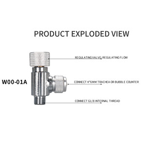 Van tinh chỉnh inox wyin - zrdr - van tinh chỉnh cho bộ co2 - chính hãng