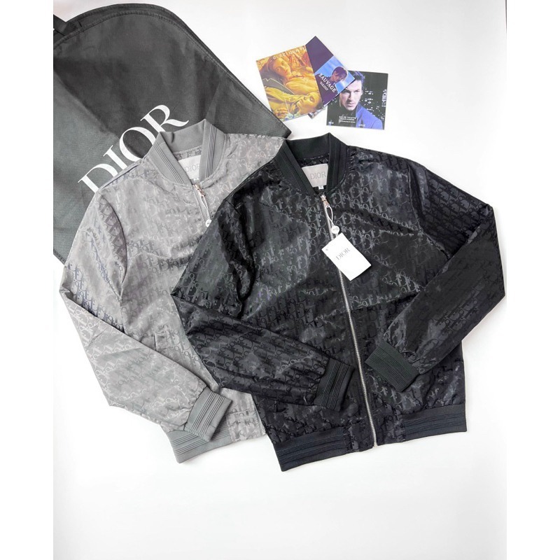 Áo Khoác Bomber Dior Vân New - Áo khoác vân dệt kèm video