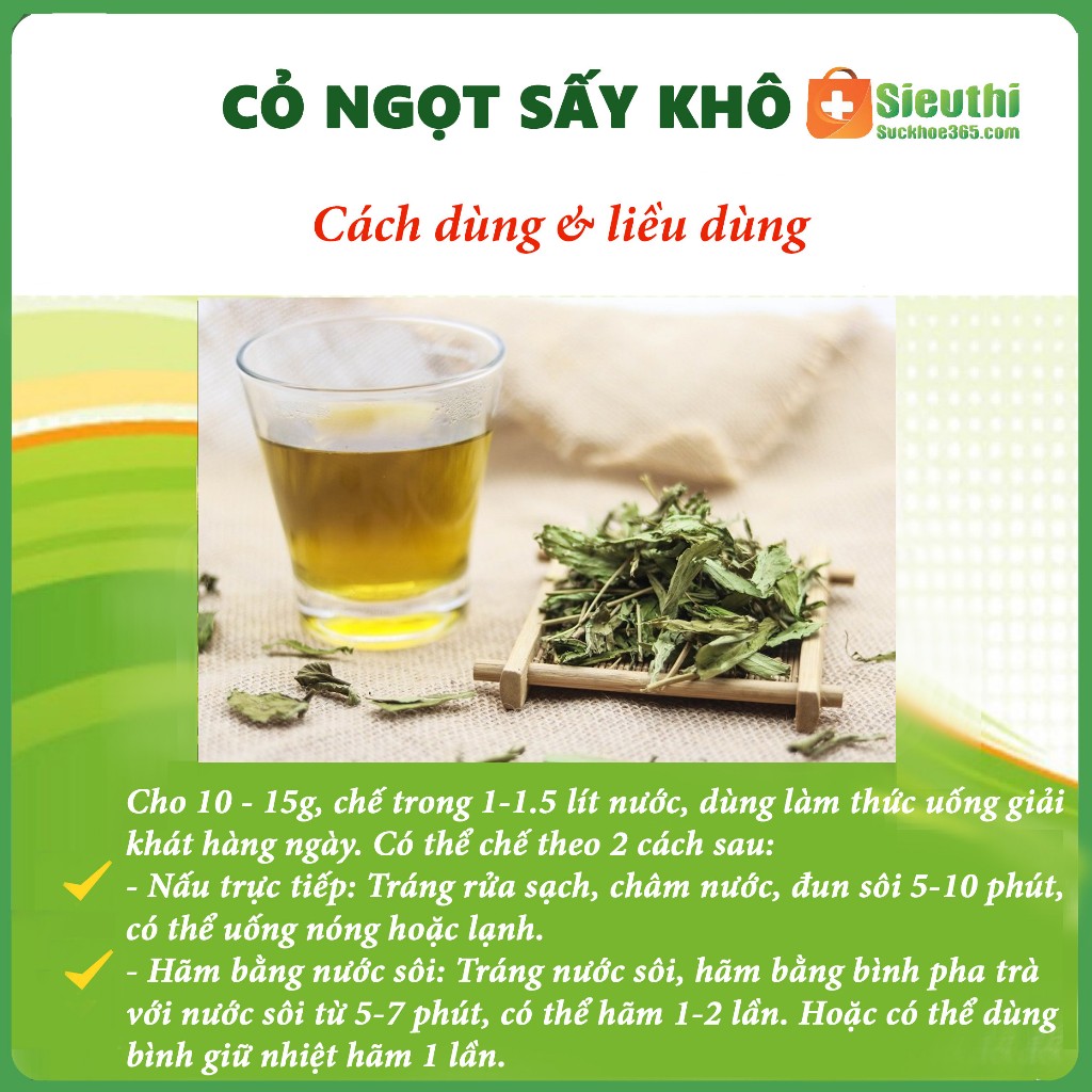 Trà Cỏ Ngọt Sấy Khô- Gói nhỏ 3g