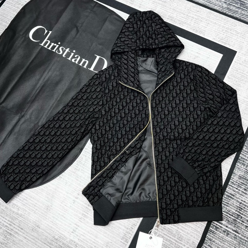 Áo khoác nam nữ dior vân nhung toàn thân hàng quảng châu siêu cấp
