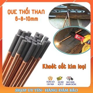Que thổi than Gouging Carbon 6mm, 8mm, 10mm- cắt khoét, sửa mối hàn kim loại