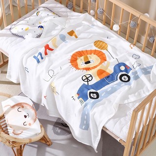 Chăn lụa cotton sợi tre 2 lớp siêu mềm mát - chăn nằm điều hòa mùa hè cho bé