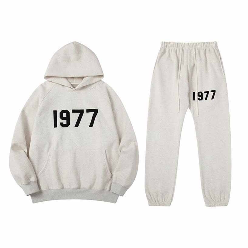 Bộ hoodie thu đông in chữ 1977 nam nữ, chất nỉ tàu dầy dặn không xù , mũ 2 lớp, thời trang nhimstore999