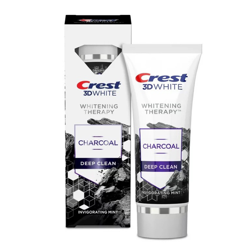 Kem đánh răng Crest 3D Whitening Therapy Deep Clean CHARCOAL