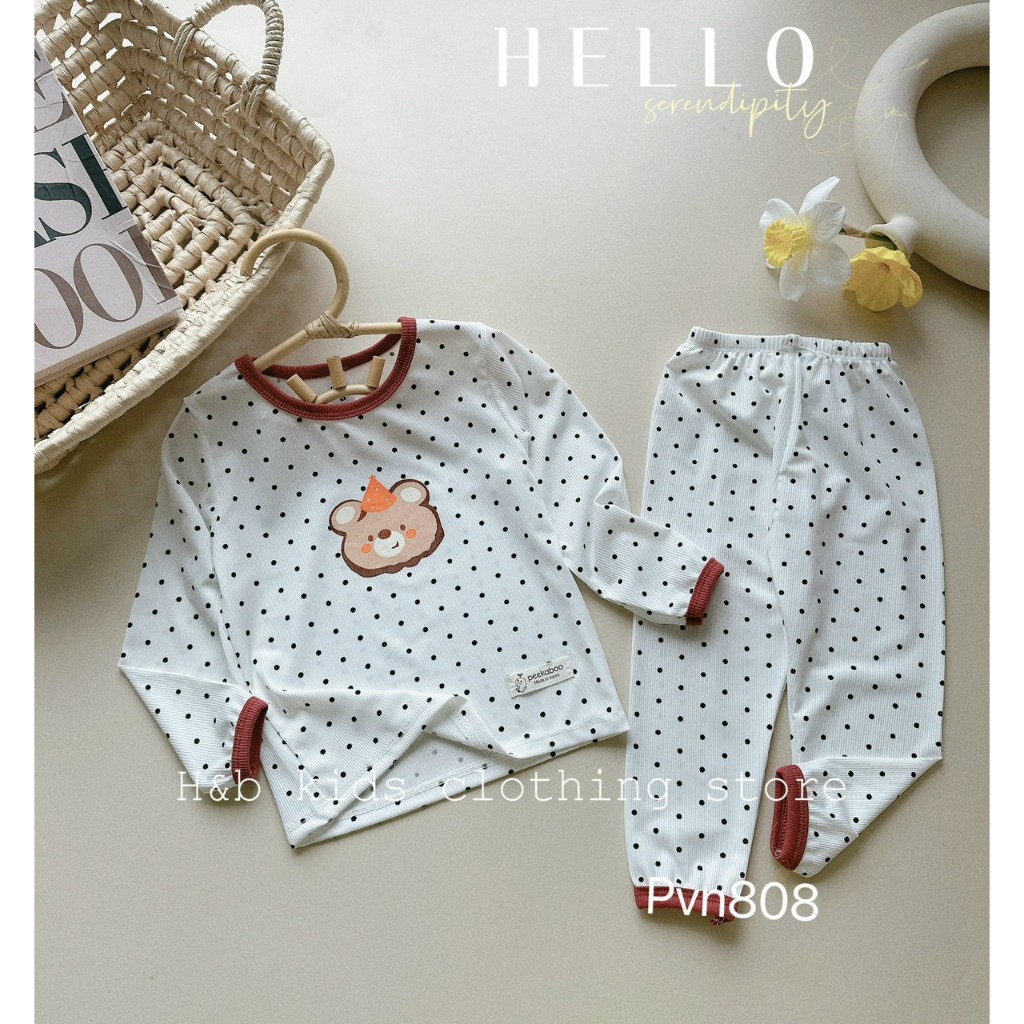 Bộ Quần Áo Thu Đông, Mặc Điều Hòa, chất thun tăm mềm mịn, co giãn cho bé gái BD84