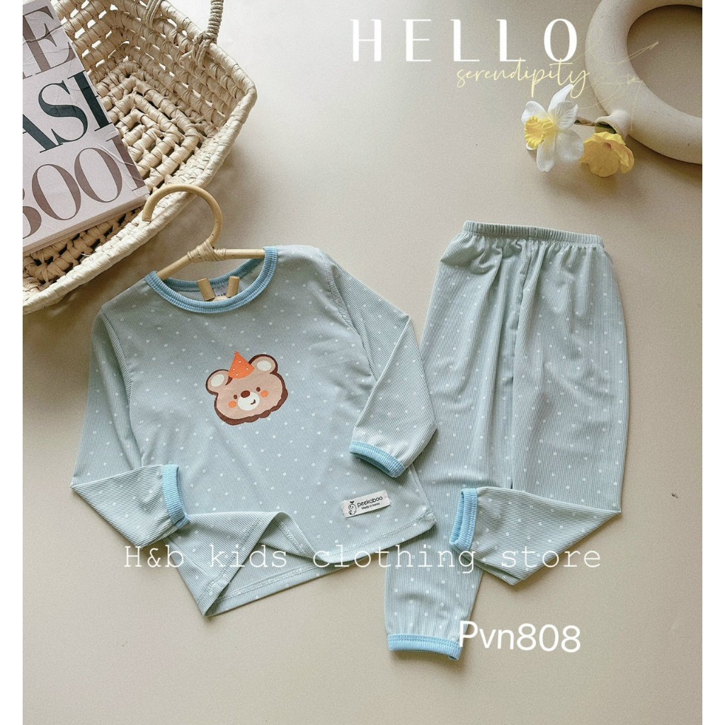 Bộ Quần Áo Thu Đông, Mặc Điều Hòa, chất thun tăm mềm mịn, co giãn cho bé gái BD84