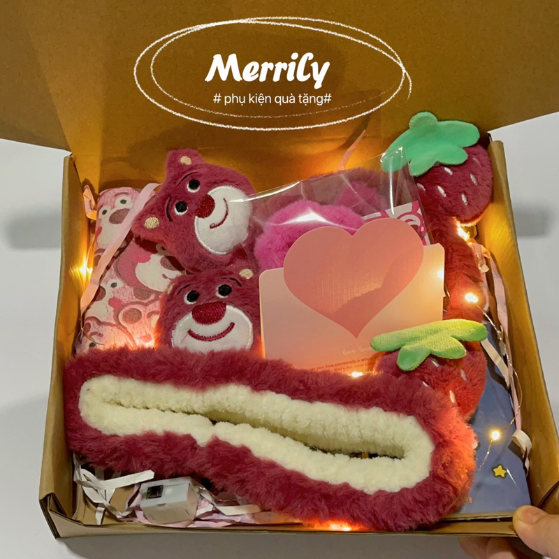 Combo quà tặng gấu dâu lotso nhiều mẫu đáng yêu , sét quà tặng bạn nữ nhân ngày sinh nhật/ dịp lễ chúc mừng.