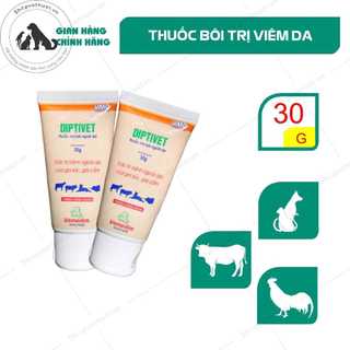 Mỡ bôi bệnh ngoài da diptivet vemedim tuýp 30g cho gia súc gia cầm