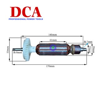 Rotor máy mài góc bosch gws 7-100 gws 7-125 các máy tq cùng thông số có thể dùng chung