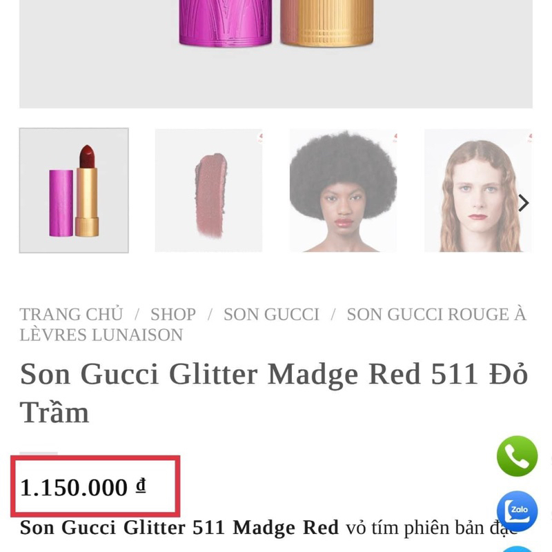 (𝗚𝗼̂́𝗰 𝟭,𝟮 𝘁𝗿𝗶𝗲̣̂𝘂) (Đọc kĩ mô tả) [SALE AUTH] Son môi Gu..cci Rouge À Lèvres Voile Matte