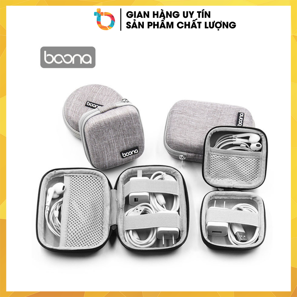 Hộp đựng sạc cáp điện thoại iphone tai nghe thẻ nhớ form cứng Baona (Boona) F001 F002 F003 F014 F004