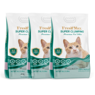 Cát vệ sinh cho mèo siêu vón/siêu khử Fresh Max 10L (7kg)