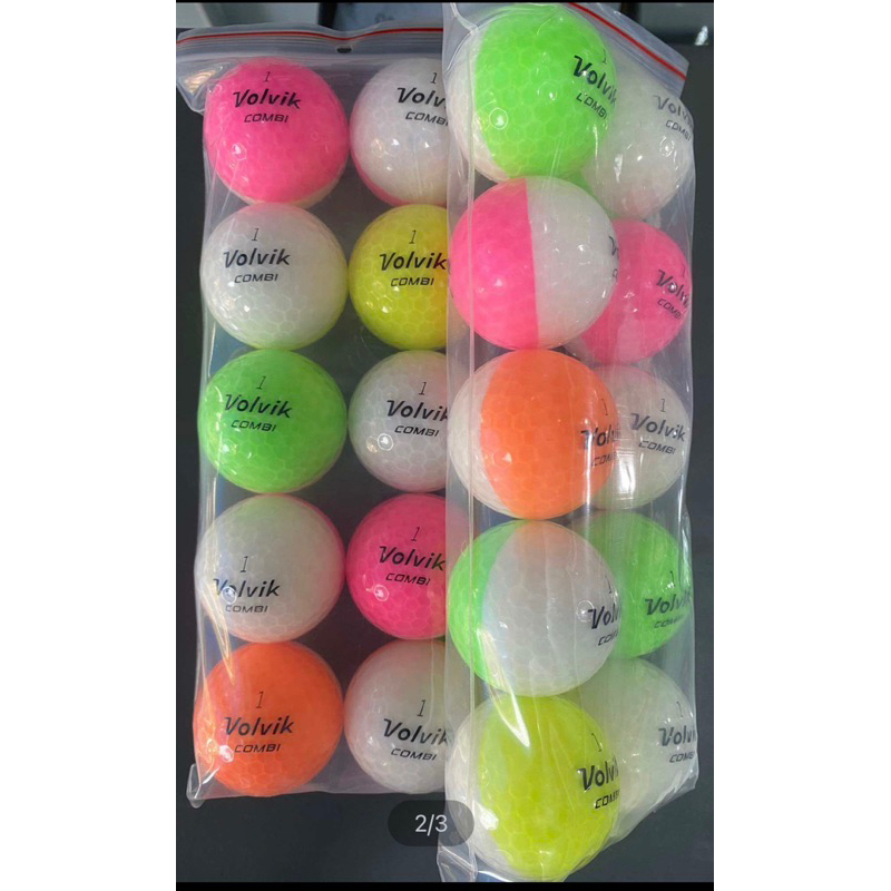 Set 10 bóng Golf Volvil  2 màu mới 95%