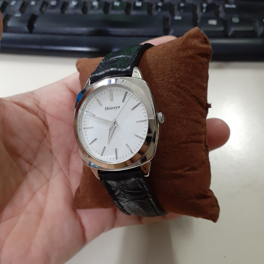 Đồng hồ nam dây da Shinyo bản kỷ niệm 100 năm -second hand si Nhật