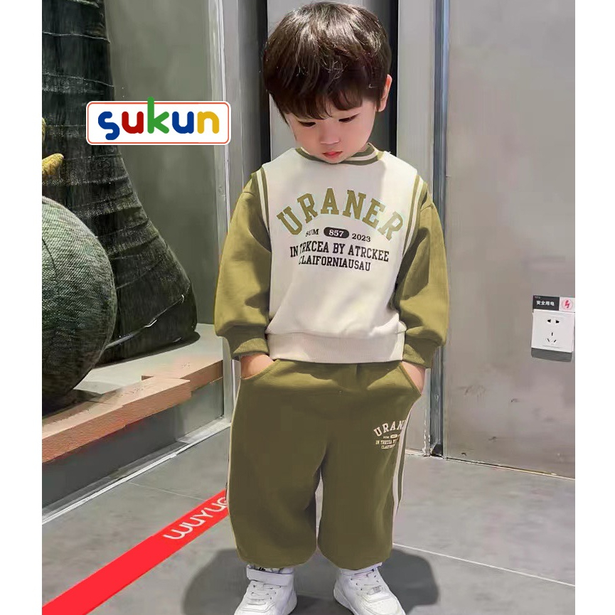 Bộ nỉ bé trai hàng Quảng Châu loại đẹp shop Sukun - Bộ quần áo bé trai Kunkid