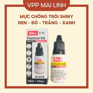Mực chống trôi shiny đóng bao bì đổ con dấu bền màu lâu phai rõ nét 15ml