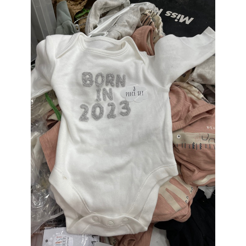 Set quần áo 3 chi tiết Born 2023 George_hàng chính hãng authentic