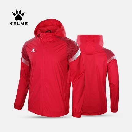 Áo khoác gió Kelme chính hãng chống nước có mũ nam nữ RAIN JACKET