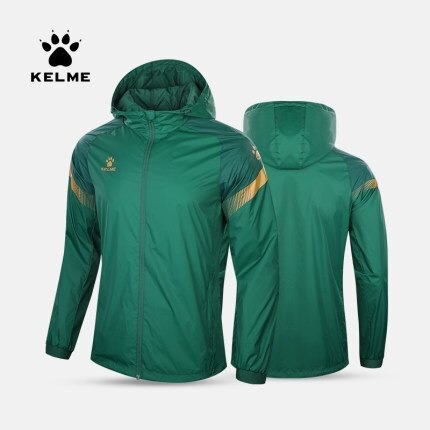 Áo khoác gió Kelme chính hãng chống nước có mũ nam nữ RAIN JACKET