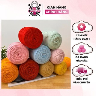 Sợi vải việt nam, sợi vải craffyarn cuộn 250gr đan móc handmade - 1 cuộn len