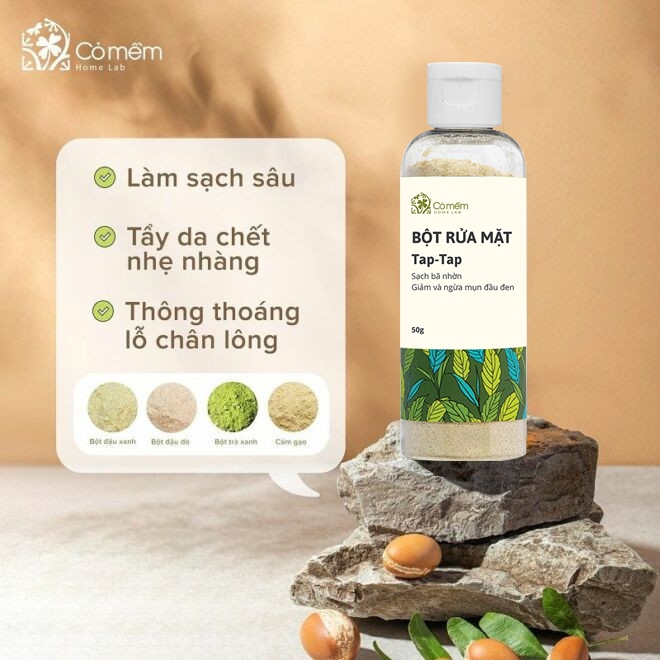 Combo Tẩy Trang Và Tế Bào Chết Da Mặt Dịu Nhẹ Sạch Mụn Cám Mụn Đầu Đen Cỏ Mềm - Hộp Quà Tặng Bạn Gái Mẹ Cô Giáo 20 10