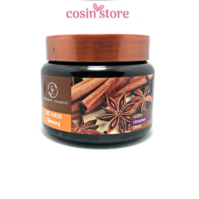 Tẩy Da Chết Toàn Thân Exclusive Cosmetic Quế Hồi Cafe 380g shop Cosin Store Gel Scrub Coffee & Cinnamon Cloves