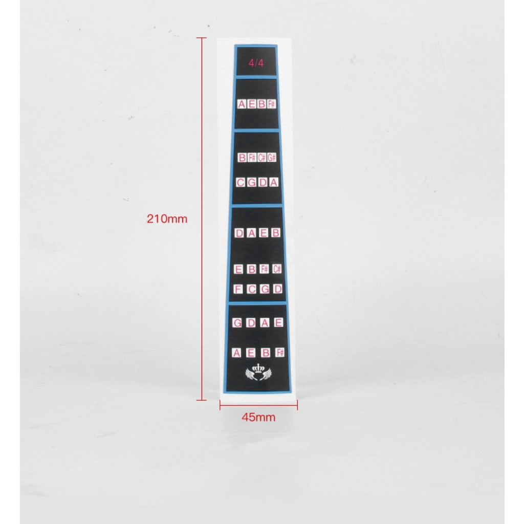 Miếng Dán Nốt Nhạc Bàn Phím Đàn Violin - Decal, Sticker Đánh Dấu Vị Trí Note Cho Vĩ Cầm Full Size