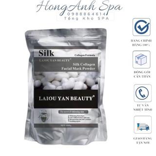 1KG Bột Mặt nạ dưỡng ẩm bằng kén tằm Mặt nạ làm trắng dưỡng ẩm Mặt nạ Silk collagen