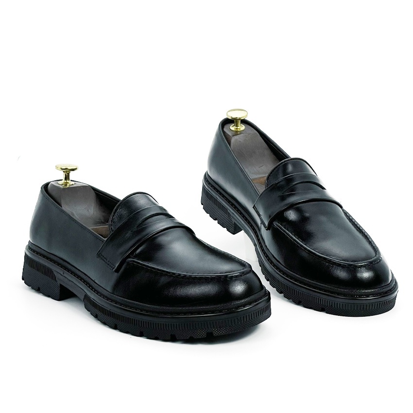 G19 Giày lười da nam đế cao  da bò thật bảo hành 12 tháng kiểu dáng năng động