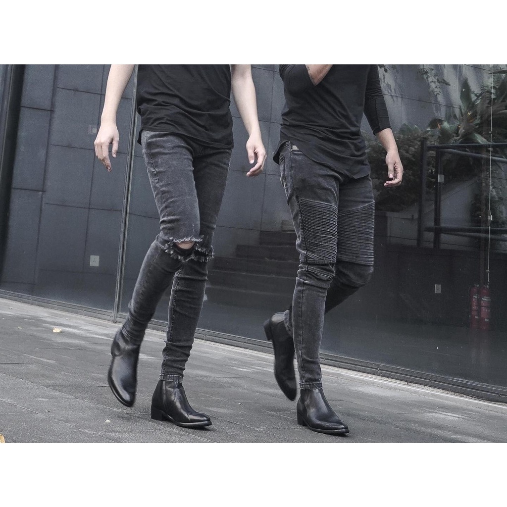 G14 ZIPBOOT of StrapsBoot 4cm Da Bò Cao Cấp . Hàng nhập khẩu cao cấp full size 38-43