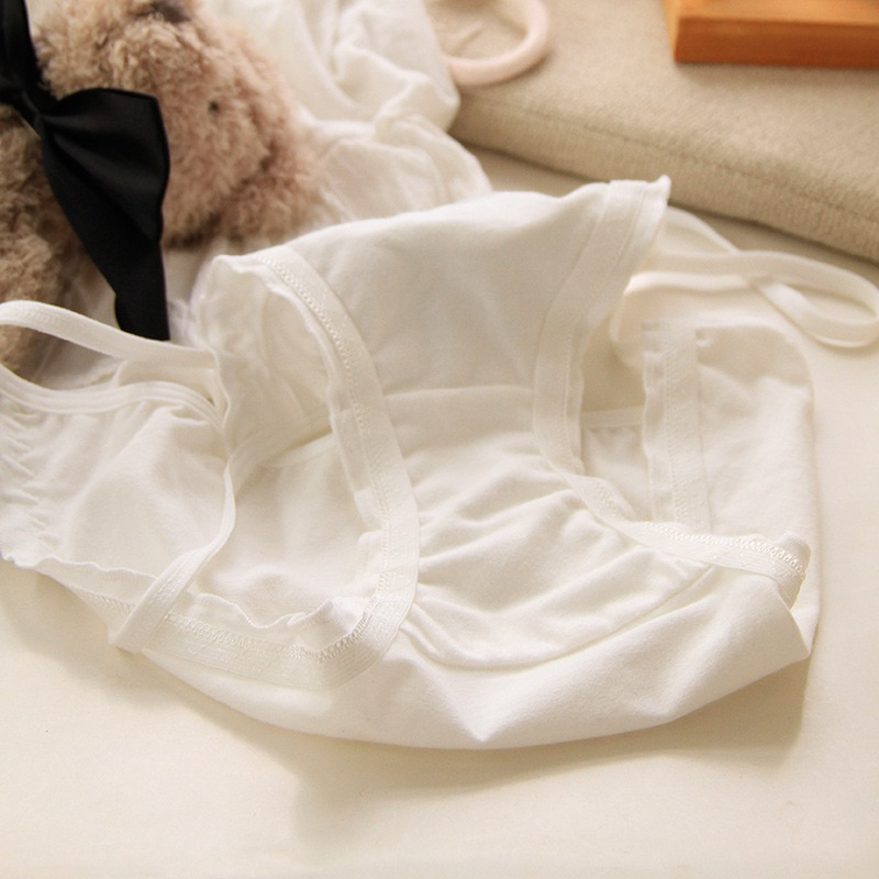 Quần lót cotton đính nơ dễ thương cột dây hai bên cho nữ M022