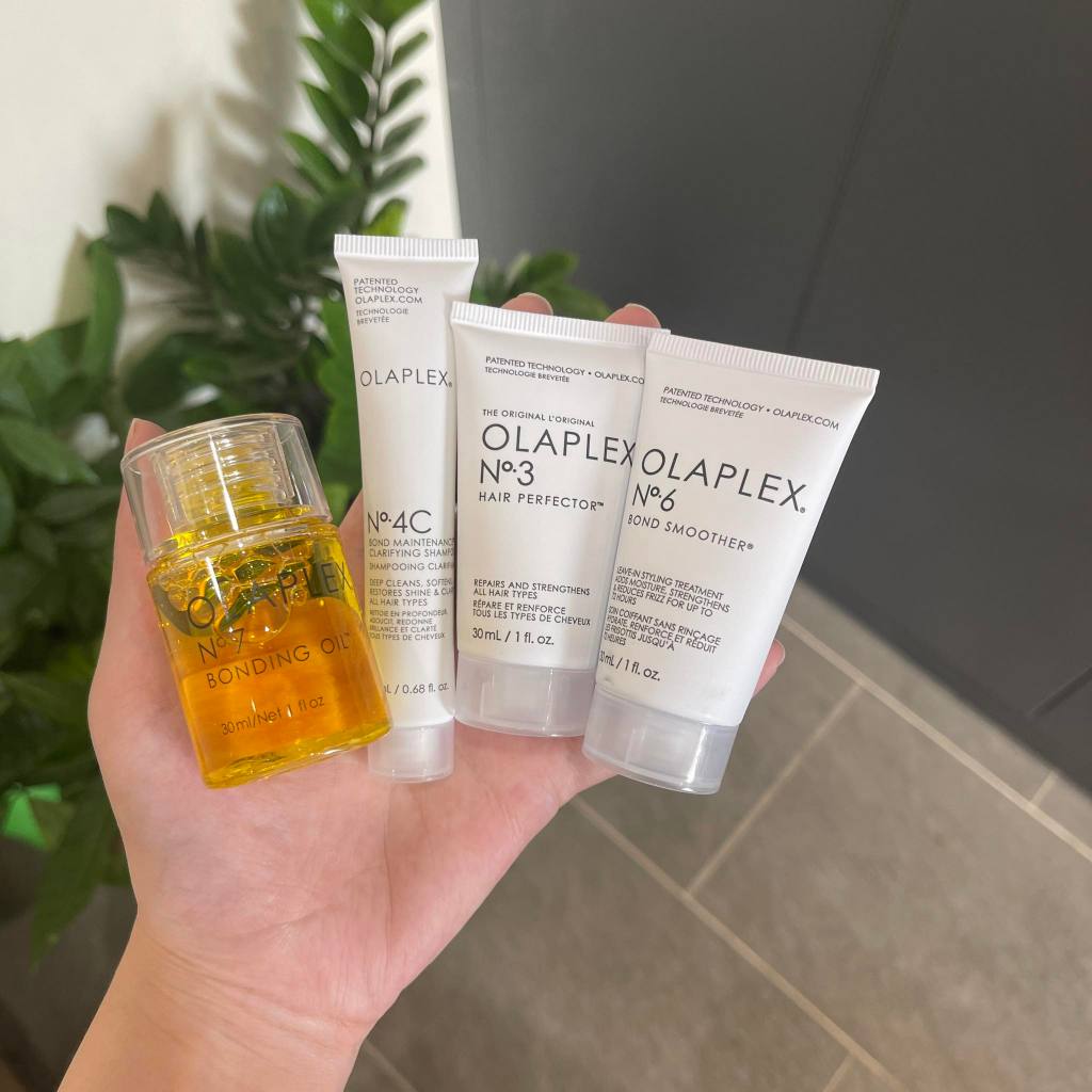 Set 4 món dưỡng tóc mini Olaplex vibrant shine healthy hair