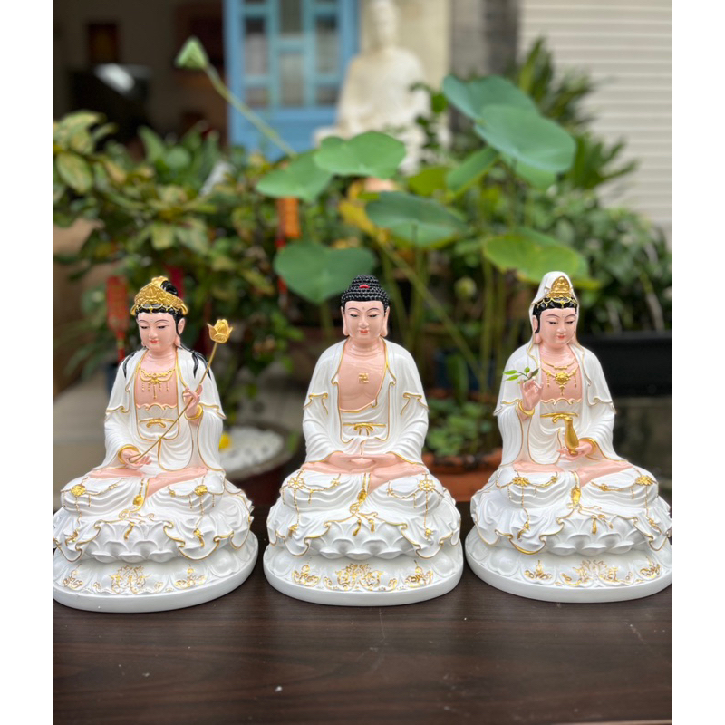 Tôn Tượng Tam Thánh Tây Phương Cao 30CM