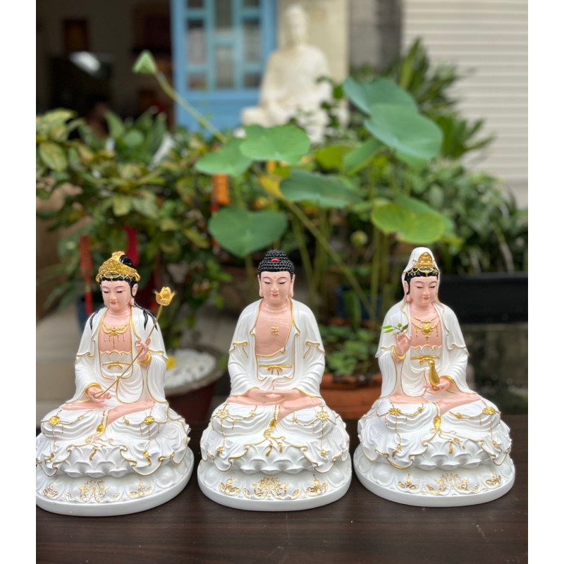 Tôn Tượng Tam Thánh Tây Phương Cao 30CM