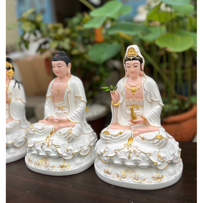 Tôn Tượng Tam Thánh Tây Phương Cao 30CM