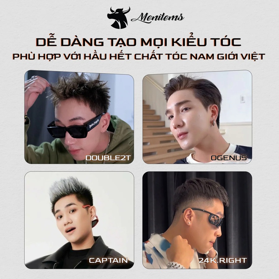 Sáp vuốt tóc Menitems siêu dưỡng Pefect Night - Tropical Wind